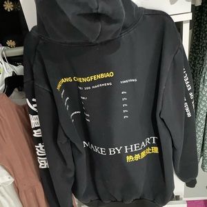 Black Japanese Writing Sweatshirt Brand new tags still on. Great material